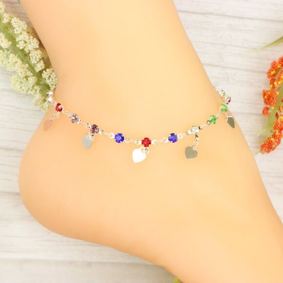 "Handmade Anklet – Elegant & Delicate Jewelry for Women | UNVRC1187 - Picture 5 of 10